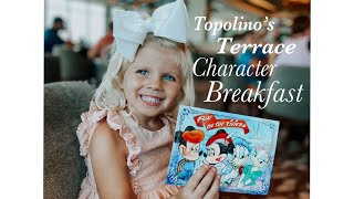 Topolino’s Terrace Character Breakfast [upl. by Queston811]