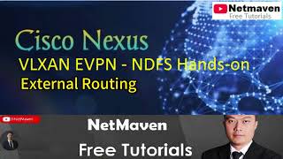 3 Nexus VXLAN EVPN NDFC Handson  External Routing [upl. by Hannon]