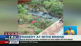 Nithi Bridge Accident Modern Coast bus hit guard rails at high speed witness [upl. by Volney501]