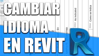 Como cambiar el idioma de REVIT [upl. by Enileoj899]