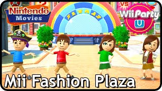 Wii Party U Mii Fashion Plaza 4 players Maurits vs Rik vs Danique vs Thessy [upl. by Anirav]