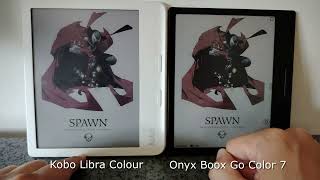 Kobo Libra Colour vs Onyx Boox Go Color 7 [upl. by Dine]