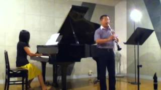 Bohuslav Martinu Sonatina pour Clarinette Si♭et Piano マルティヌーソナチネ [upl. by Eiramac81]