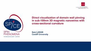 Talks  Nanomagnetism in 3D 2024  Sam LADAK Cardiff University [upl. by Ahsennod]