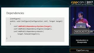 CppCon 2017 Nicolas Fleury “Introduction to Sharpmake” [upl. by Nyrhtac259]