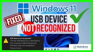 Fix USB Device Not Recognized in Windows 11  10  How To Solve usb device not recognized 5 Ways [upl. by Nata247]