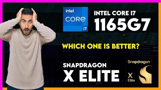 Intel Core i7 1165G7 vs Snapdragon X Elite X1E84100 Comparison [upl. by Goodman3]