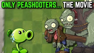 I Attempted Plants vs Zombies 2 with ONLY PEASHOOTERS The Movie [upl. by Amiaj]