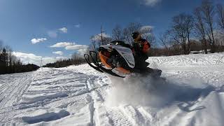 Kingston Plains Michigan Snowmobiling [upl. by Anemix199]