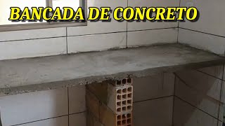 Como fazer Bancada de Concreto [upl. by Ellery]