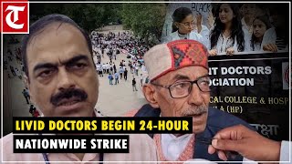 Kolkata doctor rapemurder Hospitals hit as medical professionals begin 24hour nationwide strike [upl. by Anahsor520]