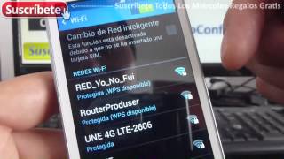 Samsung Galaxy Ace 4 Lite Duos Cómo configurar WiFi SMG313MLDS español [upl. by Nnorahs]