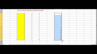 Excel quitar valores duplicados con formulas [upl. by Liatrice788]