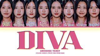 Universe Ticket Diva by After School Lyrics Color Coded Lyrics [upl. by Tammany]