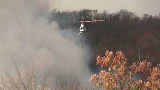 Lehigh Township Pa Blue Mountain Fire 1142024 [upl. by Garland206]