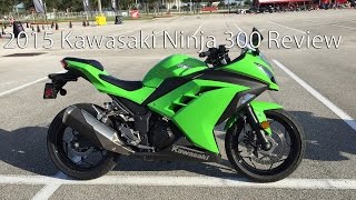 2015 Kawasaki Ninja 300 Motorcycle Review [upl. by Perr]