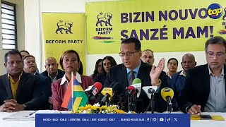 Reform Party  Roshi Bhadain dément toute alliance politique avec Bruneau Laurette [upl. by Amo598]