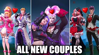 ALL NEW 27 COUPLES IN MOBILE LEGENDS 2021 [upl. by Britte]