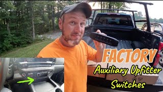 Factory Auxiliary Upfitter Switch Install  2024 Chevrolet Silverado 2500HD LTZ [upl. by Enaile]