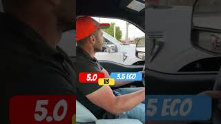 50 F150 vs 35 Eco F150🏎️💭 V8 or V6❓❔❓❔f150 dragrace shorts [upl. by Patt771]