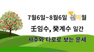 7월운세 신미월운세 임수일간계수일간 사주운세 타로운세 2024년 갑진년운세 [upl. by Oberon524]