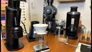 Option O P64 vs Turin DF83 vs Mahlkonig EK43S Coffee Grinders  April Coffee Dripper [upl. by Eachelle]