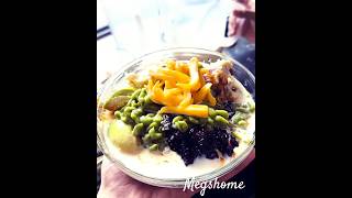 Traditional So Creamy Iced Fruit Dessert Es Cendol😋🫘🥑🍑🫒🥥 yummy healthy [upl. by Tocci]