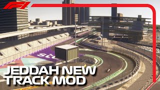 FIRST LOOK Jeddah Corniche Circuit by CHQ Saudi Arabian GP  Assetto Corsa Mouse Steering f1 [upl. by Maxama]