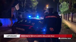 15 NOVEMBRE 2024 LEPORANO TA PENSIONATA TROVATA MORTA NELLA SUA VILLA [upl. by Aerdnna]