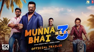 Munna Bhai 3 Official Trailer  Sanjay Dutt Arsad Warsi  munna bhai mbbs 3 teaser trailer updates [upl. by Okihcas]