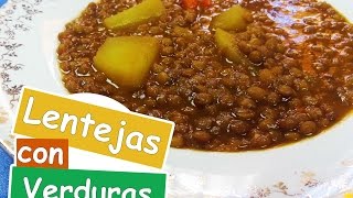 Lentejas con verduras 💪  Recetas Veganas  Como hacer lentejas paso a paso fáciles y rápidas [upl. by Putscher584]