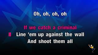 Cops And Robbers  Hoosiers KARAOKE [upl. by Iorgos]