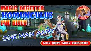 Ragnarok M Eternal Love  Magic Begetter Homunculus PVE Build Guide [upl. by Olli]