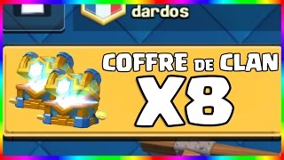 OMG JE TERMINE ET JOUVRE 8 COFFRES DE CLAN sur Clash Royale [upl. by Andrien630]