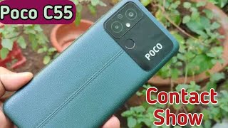 Poco C55 Contact Show Contact  Sim Card Contact Setting In Poco C55 How To Show Sim Card Contact [upl. by Alburg941]