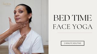 5 Minutes Bed Time Face Yoga  Face Yoga SheetalPungliya [upl. by Hewes994]