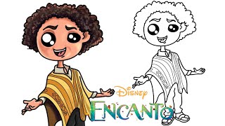 Disney Kawaii Encanto  How to draw cute characters  Camilo Kawaii [upl. by Alahc475]