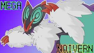 MEGA Noivern  Pokemon Fan Design Speed Paint [upl. by Ainolopa534]