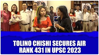 TOLINO CHISHI SECURES AIR RANK 431 IN UPSC 2023 [upl. by Aihsek452]