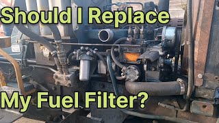 How to Change Fuel Filter and Bleed Air From System Kubota B7100 [upl. by Teferi869]