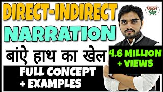 Direct and Indirect Speech in English Grammar  Narration in English Grammar  ChangesRulesConcept [upl. by Cohette]