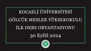 Kocaeli Üniversitesi Gölcük MYO İlk Ders Etkinliği [upl. by Stearne]