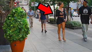 BUSHMAN PRANK BEST SCARE PRANK IN SUMMER 2024 MADRID [upl. by Aihsi]