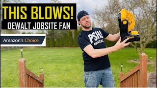 DeWalt 20V Jobsite Portable Cordless Fan DeWalt DCE512 Jobsite Fan Review [upl. by Meehaf712]