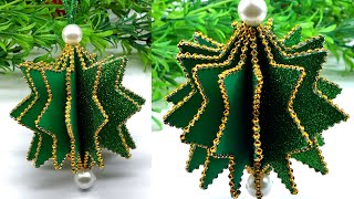 Low Budget Christmas Decor  Christmas Tree Ornaments Making at Home  Christmas Trends 2024  DIY [upl. by Kamaria241]