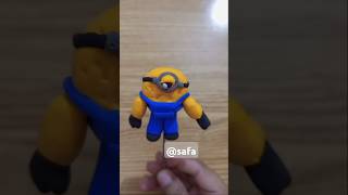 WOW 😱 i made a Mega Minion from Despicable Me 4 shorts clay clayart [upl. by Schifra]