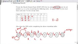 KMP Explained building the DFA [upl. by Ahseetal]