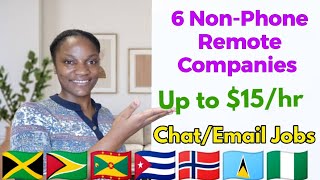 6 Work From Home Websites Hiring for ChatEmail Positions Worldwide International Remote Jobs [upl. by Nelrac]