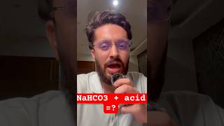 NaHCO3  Acid reaction explained in 60 sec  ORM 1 video 2 chemistry [upl. by Sanez]