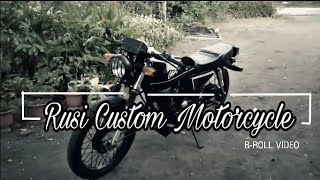 Rusi 125 Cafe Racer Custom Motorcycle UNFINISHED  Broll Video [upl. by Jacquenette]